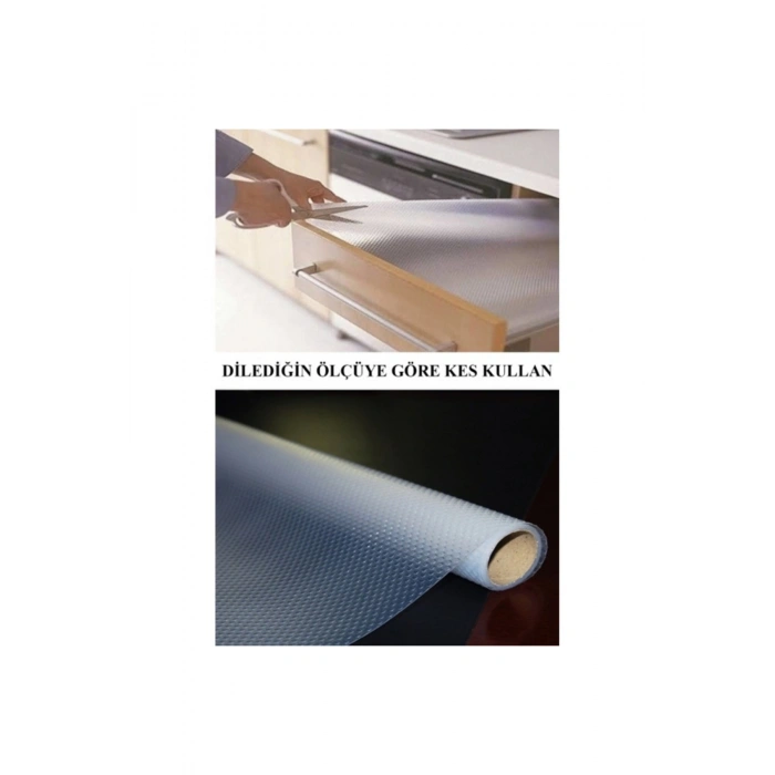 Kaymaz Tabanlı Raf Örtüsü - Eva Malzeme - 10 Metre x 45 cm