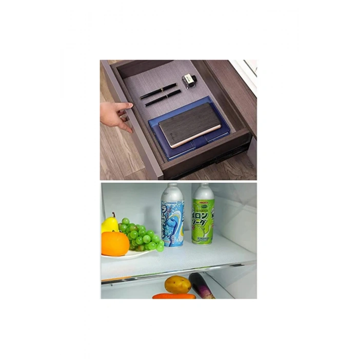 Kaymaz Tabanlı Raf Örtüsü - Eva Malzeme - 10 Metre x 45 cm