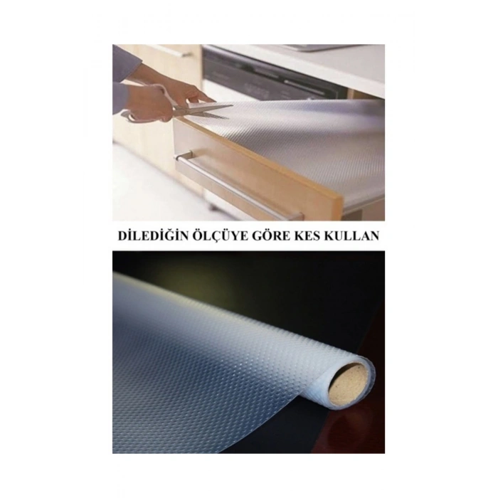 Kaymaz Dolap Raf Çekmece Örtüsü - Eva Malzeme - 5 Metre x 45 cm