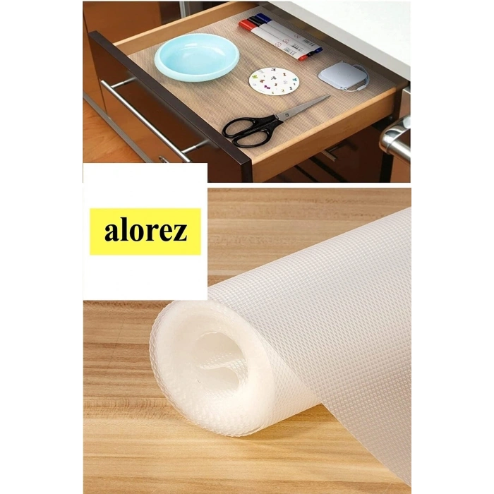 Eva Şeffaf Kaymaz Raf Dolap Çekmece Örtüsü 45*10 Mt