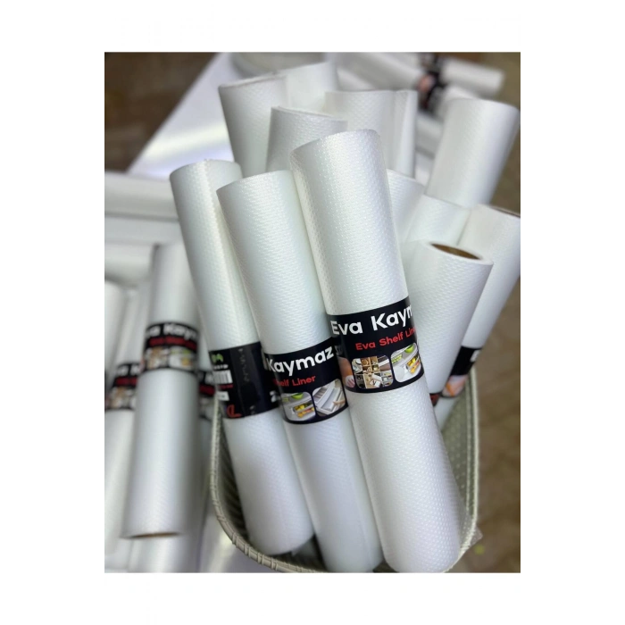 Eva 10 Metre Şeffaf Raf Örtüsü Dolap Ve Çekmece Içi Kaymaz Kaydırmaz Örtü-45x10 Mt