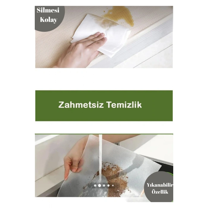 Eva Şeffaf Kaydırmaz Dolap Çekmece Raf Örtüsü 45x10 Metre Buzdolabı İçi Kaymaz Koruyucu Organizer