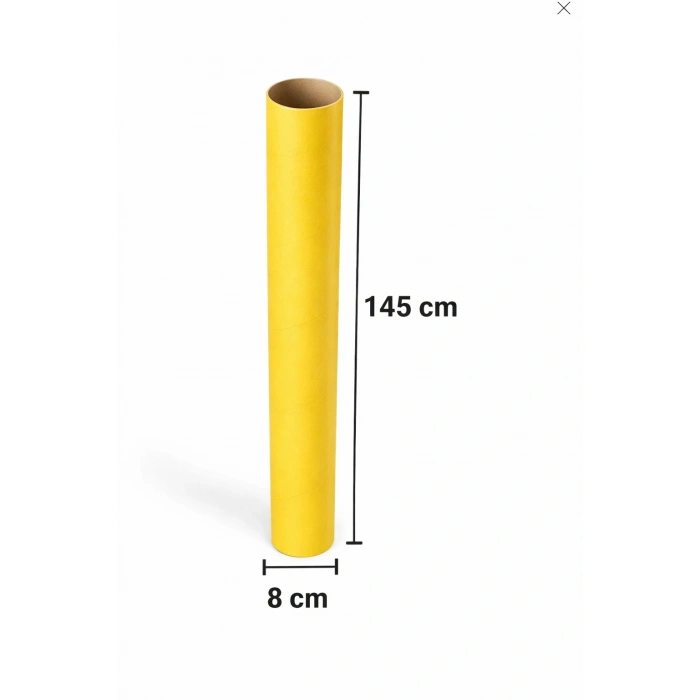 Sarı Karton Masura Boy 145 Cm Iç Çap 8 Cm Balonlu Naylon Masurası (1 Adet Fiyatıdır )