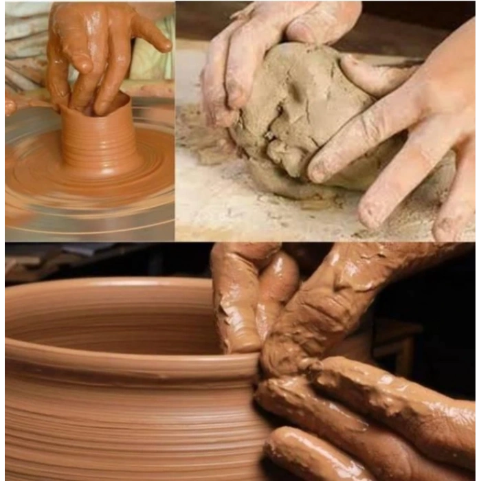 Kahverengi Kil Hamuru 500 gr x 10 Adet (5 Kg) Hava ile Kuruyan Seramik & Heykel Kili | Doğal Modelleme Hamuru