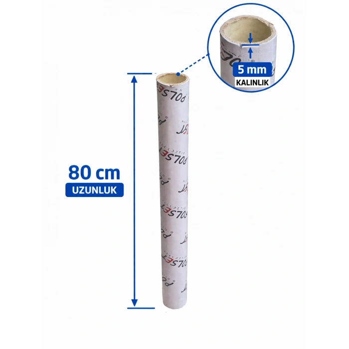 EXTRA KALIN Karton Koli Rulosu Silindir Karton Tüp Dayanıklı Ambalaj Borusu Poster, Streç, Naylon Sarma İçin