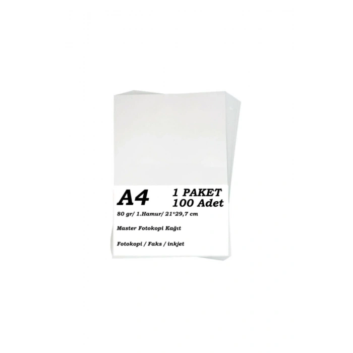 A4 Fotokopi Kağıdı 100lü Paket 80 Gr.