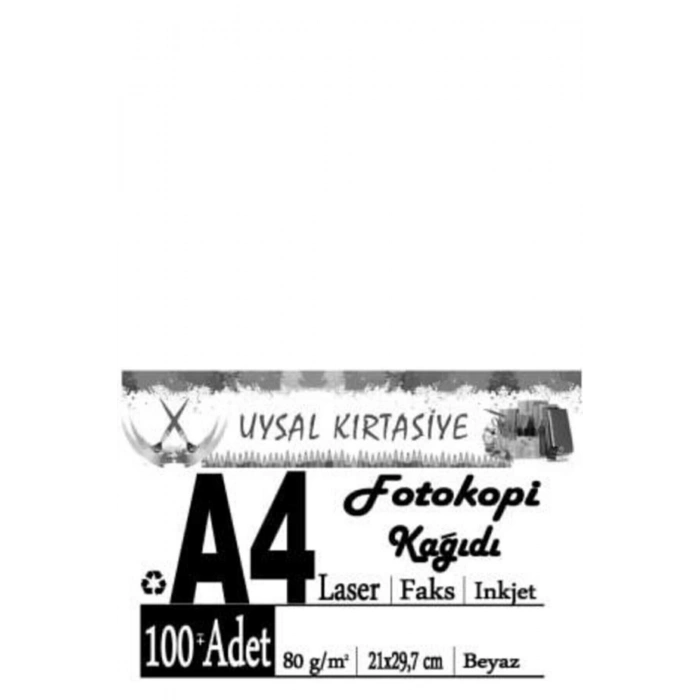 A4 Kağıdı Kaliteli 80gr. 100lü Paket