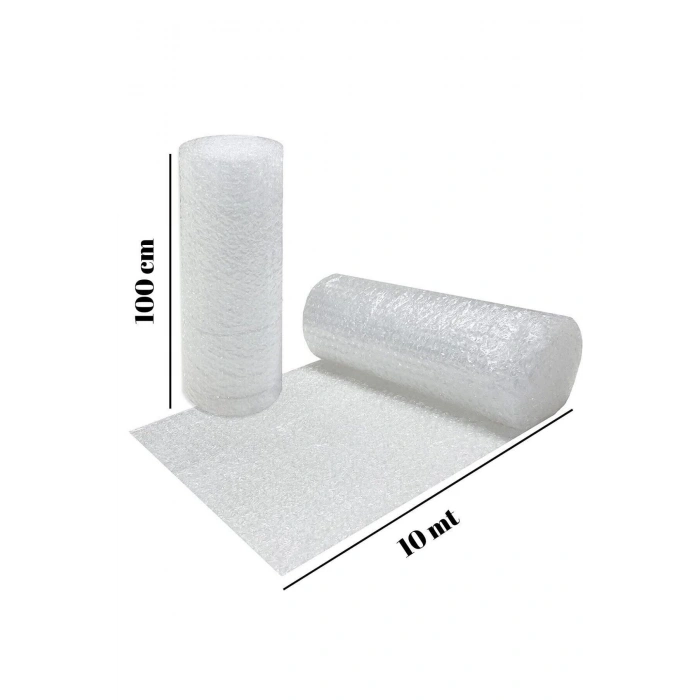 Balonlu Ambalaj Naylonu 100 Cm X 10 Metre 40 Gram Patpat Havalı Ambalaj Naylonu Rulo Sarım