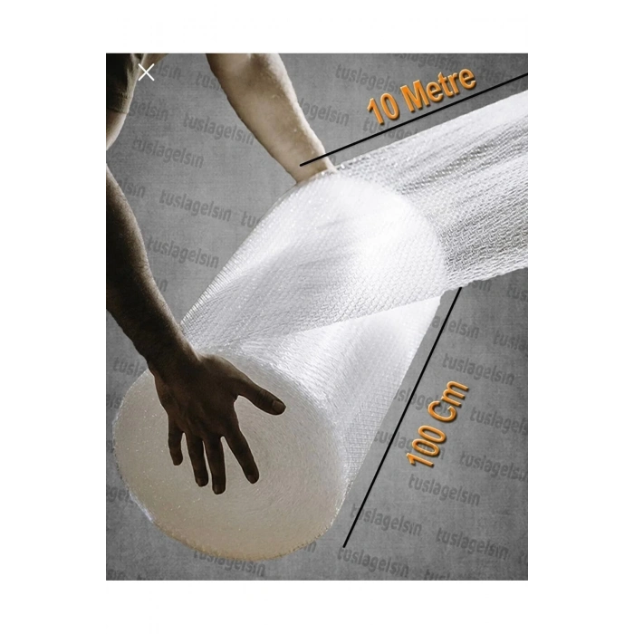 Balonlu Naylon Patpat Paketleme Eşya Sarma Taşınma Naylonu 100cm x 10 mt