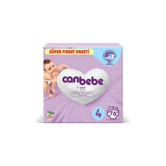 Bebek Bezi 4 Beden 4 X 76li (304 Adet)