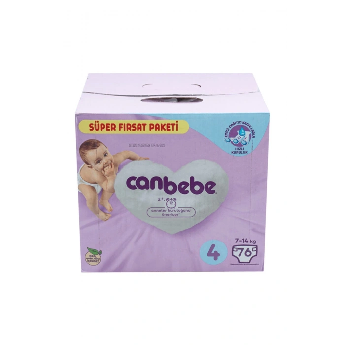Bebek Bezi 4 Beden 7-14 kg 76 Adet
