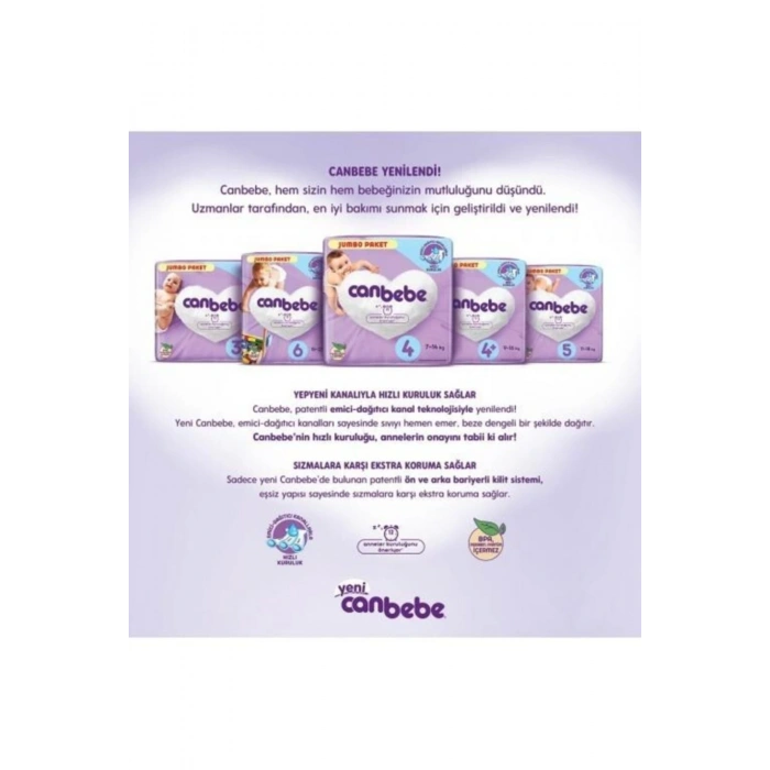 Bebek Bezi Süper Fırsat Paketi 4 Numara 7-14 Kg 76 Adet