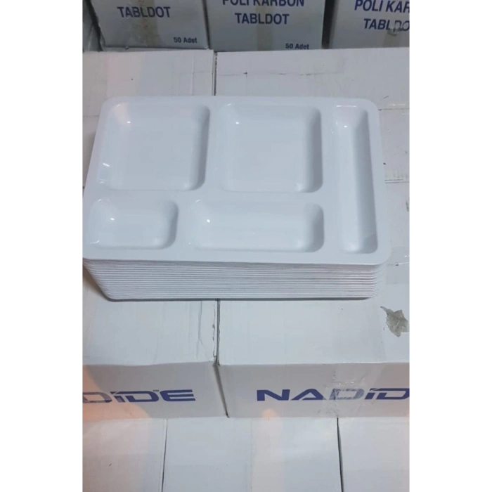 Beyaz Polikarbon Tabldot 10lu Paket