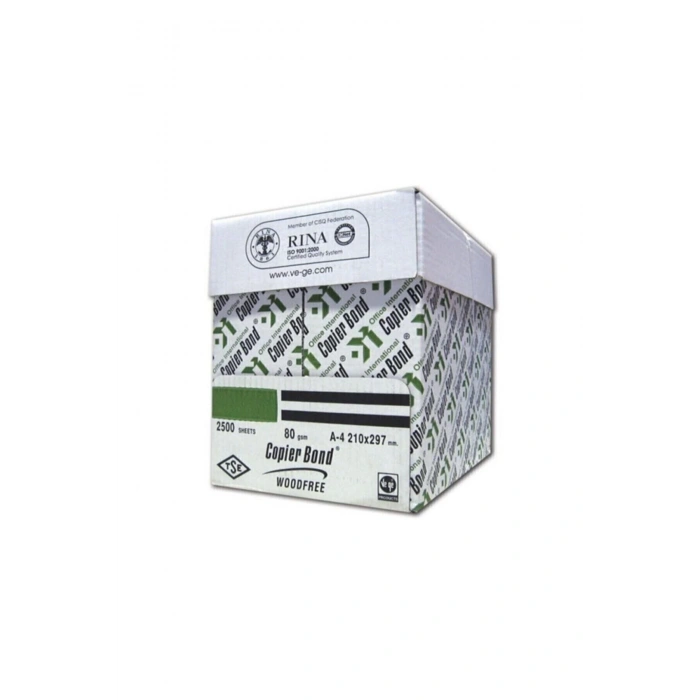 Bond A4 Fotokopi Kağıdı 80gr. 1 Koli 5 Li Paket 2500 Adet