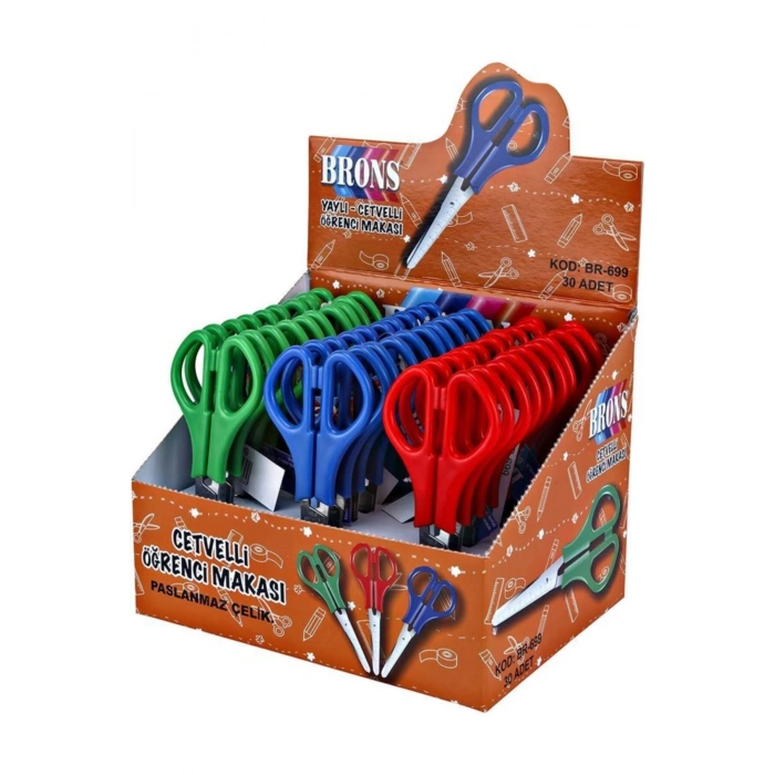 Br-699 Cetvelli Çelik Okul Makası