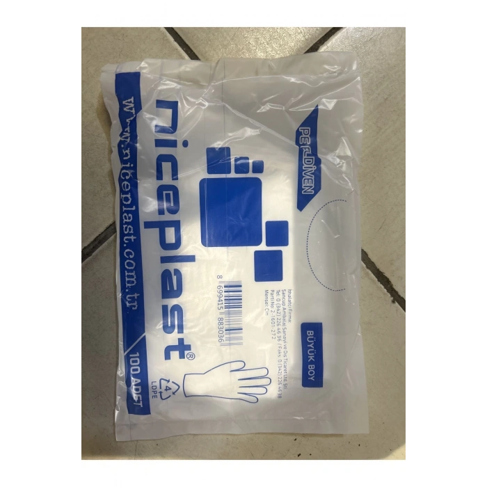 Burpak Şeffaf Pe Eldiven (100 Adet)