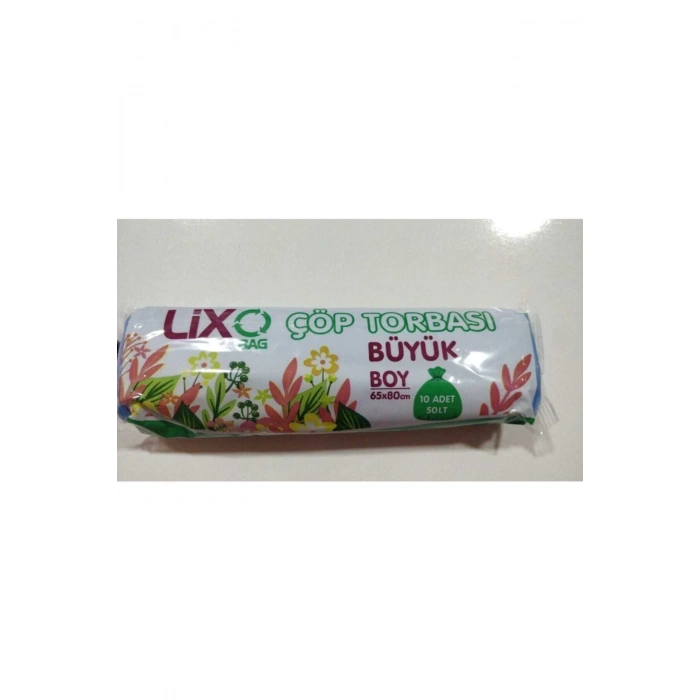 Büyük Boy 50 lt Çöp Poşeti 10 Paket 100 Adet 65x80 cm