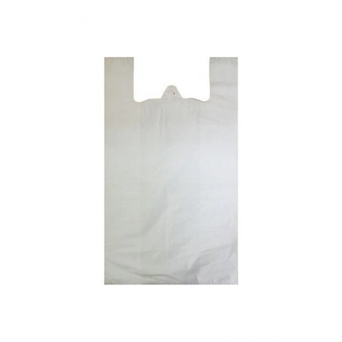Büyük Boy Beyaz Atlet Market Alışveriş Çöp Poşeti Hışır Poşet 2kg Plastik Torba Büyük