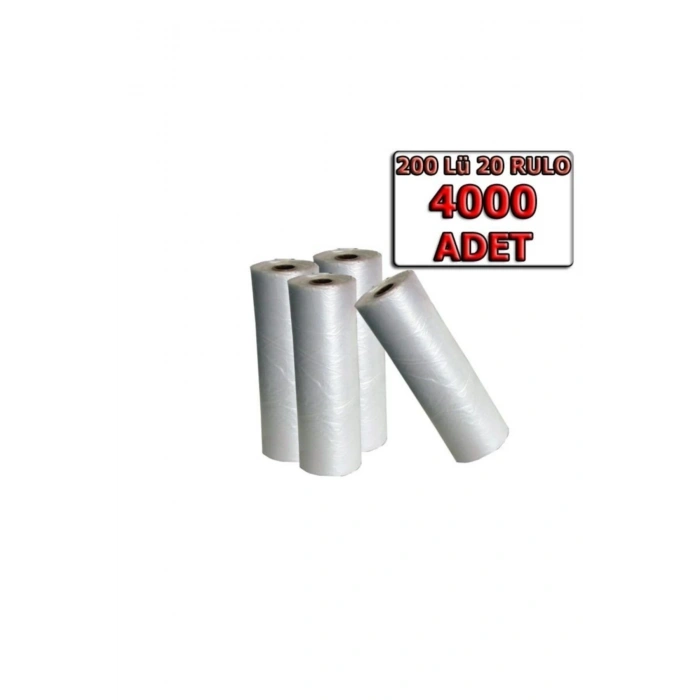 Büyük Boy Rulo Poşet 20 Rulo 4000 Adet