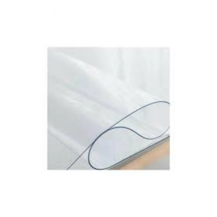 Cam Görünümlü Şeffaf 1,5 mm Kalın Pvc Masa Örtüsü 80x120 cm