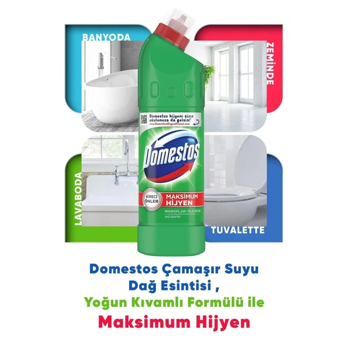 Çamaşır Suyu Dağ Esintisi 750 Ml 6lı Paket Set