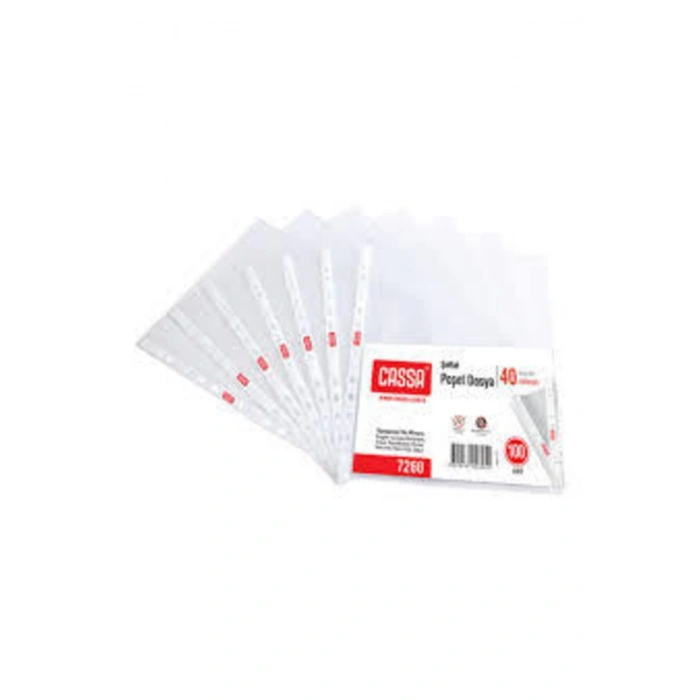 Delikli Poşet Dosya 100lü Poşet 10 Paket