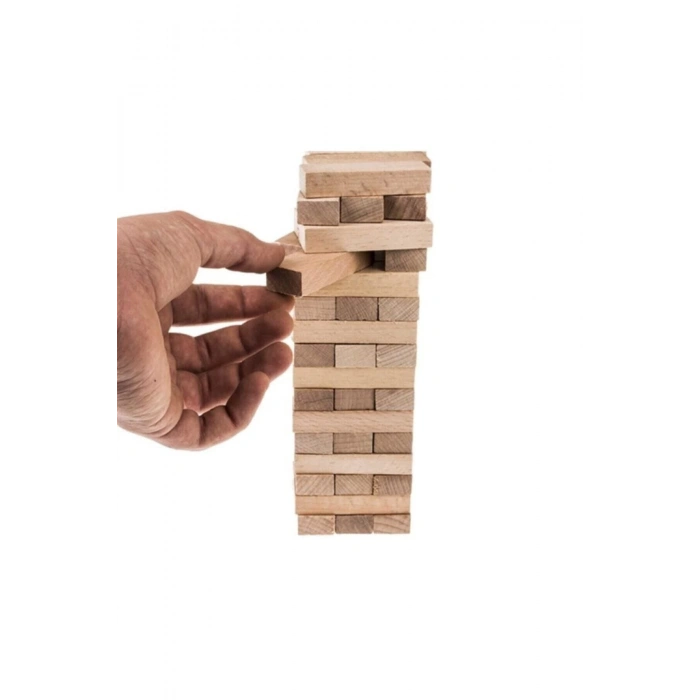 Denge Oyunu Ahşap 54 Parça Jenga 1.kalite Büyük Boy - Aynı Gün + Hızlı Kargo