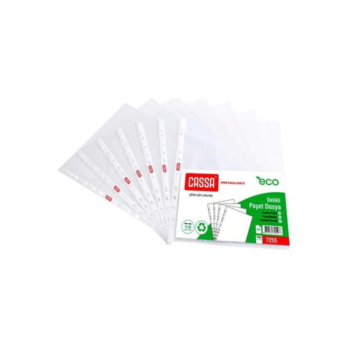 1000 ADET Delikli Poşet Dosya 100lü X 10paket