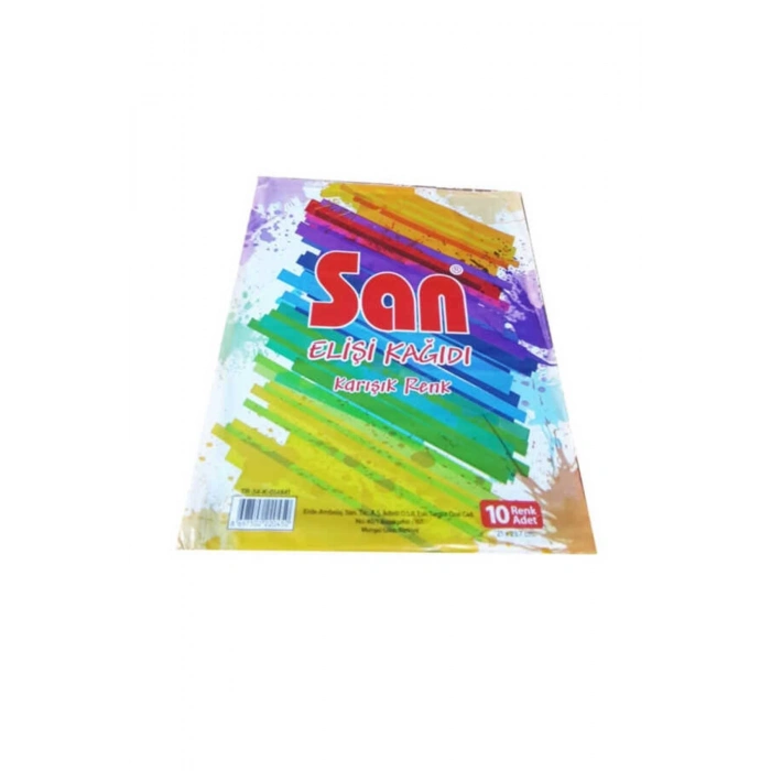 El Işi Kağıdı 10 Renk Poşetli