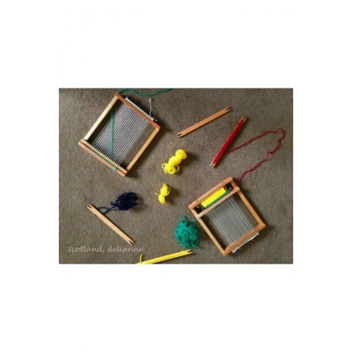 Elif Iş Eğitim Halı Dokuma Seti Dokuma Tezgahı Ve Seti