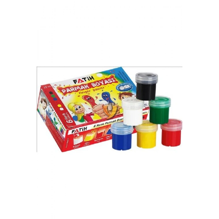 FATİH PARMAK BOYASI 6 RENK 25 ML X 6 = 150 ML