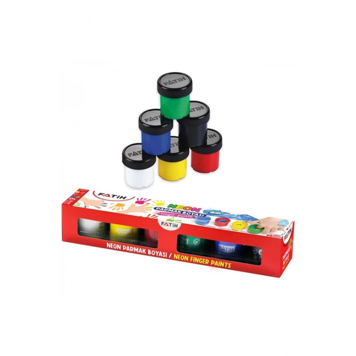 FATİH PARMAK BOYASI 6 RENK 25 ML X 6 = 150 ML