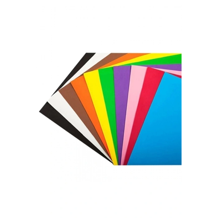 Fon Kartonu- 10lu, 24x34, Karışık Renk