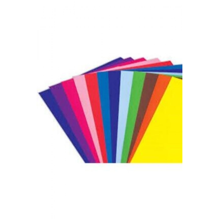 Fon Kartonu. 50x70 Ebat. 30 Adet. 10 Karışık Renk. Her Renkten 3 Adet.