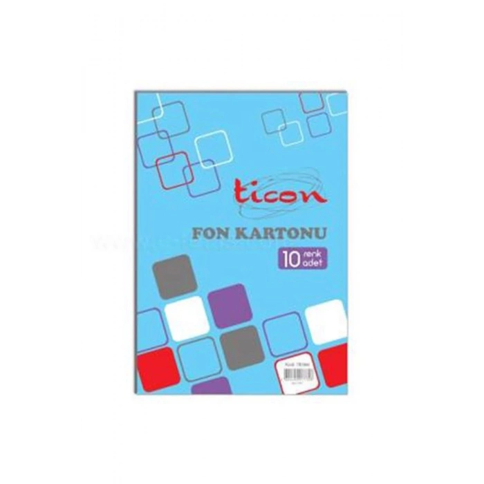Fon Kartonu Karışık 10lu 25x35