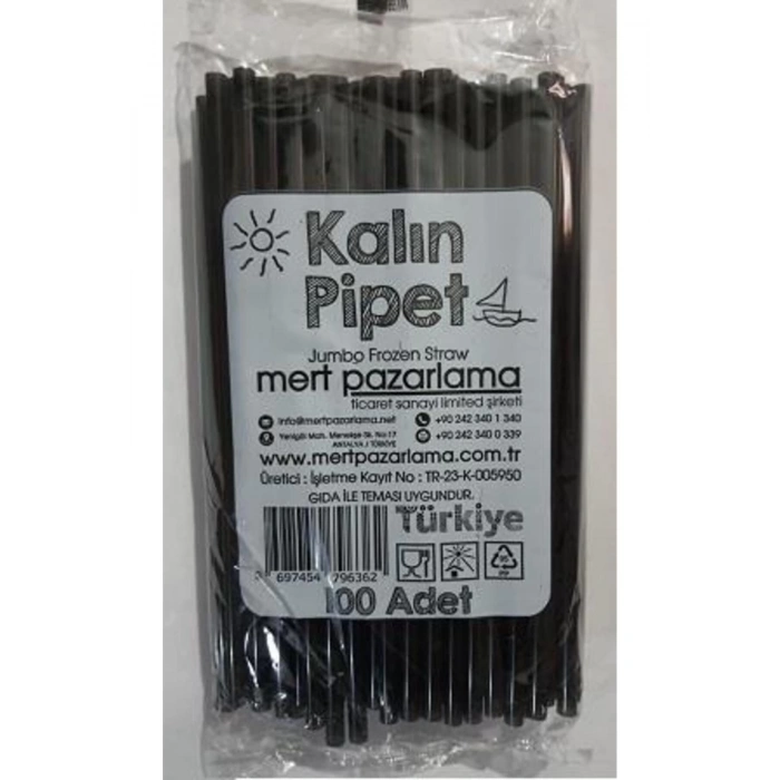 Frozen Pipet Siyah 7 Mm 22 Cm Pk:100lü