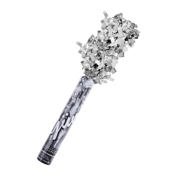 Gümüş Gri Renkli Konfeti Parti Düğün Nişan Nikah Kına Doğum Günü Sünnet Konfeti 1 Adet