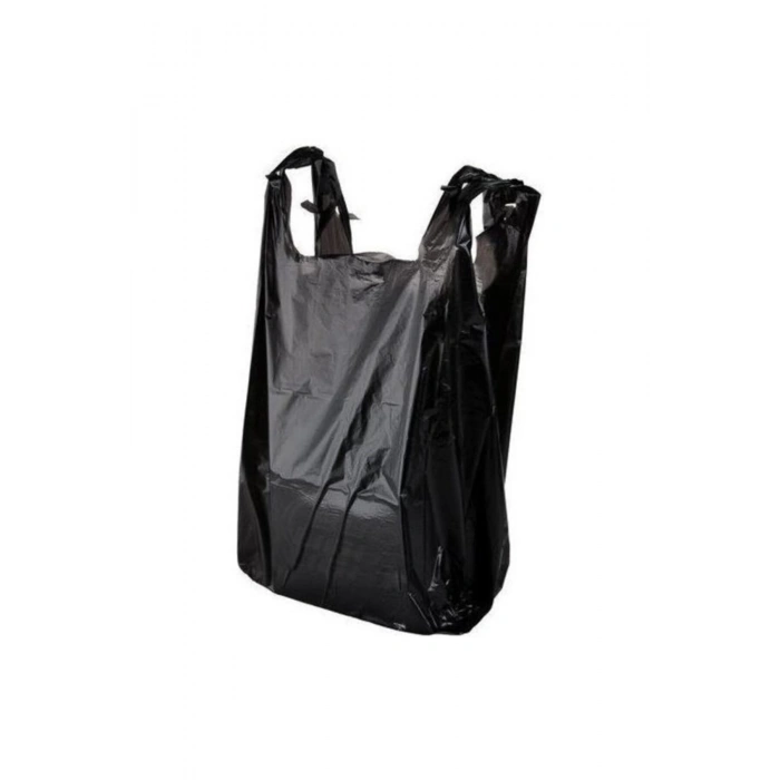 Hışır Atlet Poşet Renk Siyah Orta Boy 28x50 Cm 1 Kg