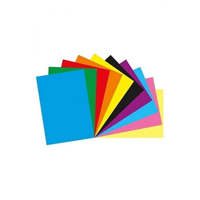 Iq Color 160gr Fon Kartonu 25x35 10 Renkli Hamurundan Boyalı