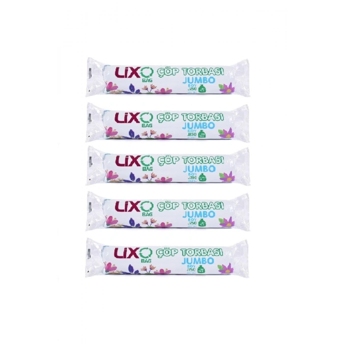 Jumbo Boy 90 Lt Çöp Poşeti 5 Paket 50 Adet 80*110 Cm
