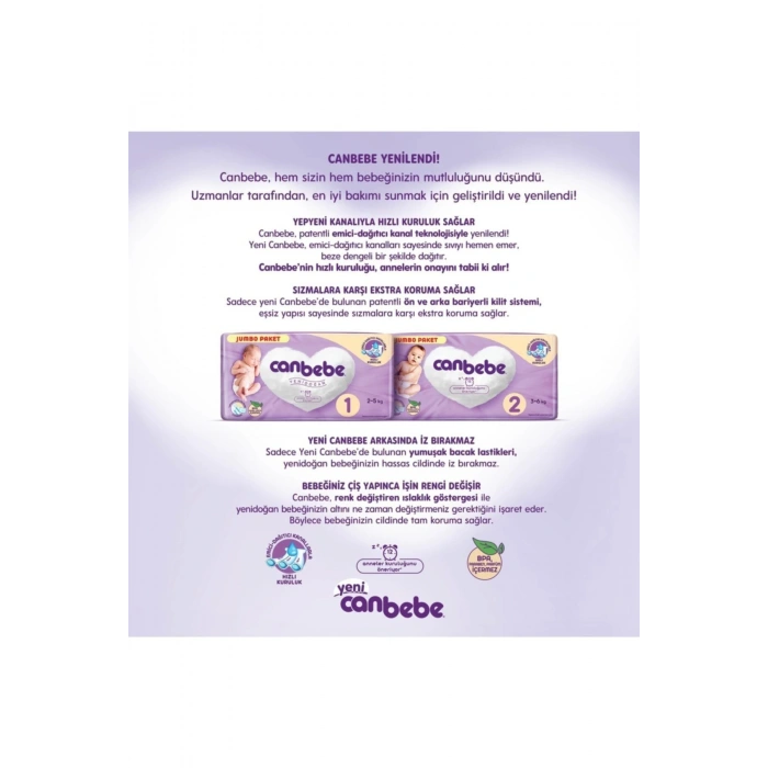 Jumbo Paket 4 Numara 60 Adet Bebek Bezi