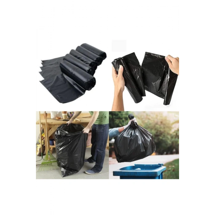 Jumbo Siyah Çöp Torbası 300 gr 80 x 110 cm