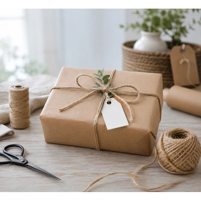Jüt İp 10’lu Paket 150 Metre Doğal Hasır İp Dekoratif Süsleme Hediye Paketleme Makrome İpi