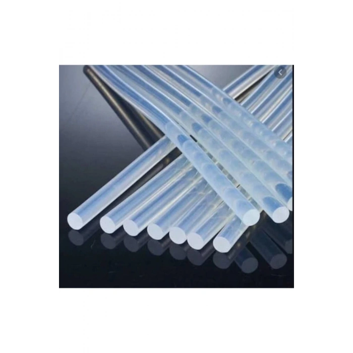 Kalın Silikon Çubuk Sıcak Silikon Tabanca Mumu Seffaf Silikon Mumu 10 Adet