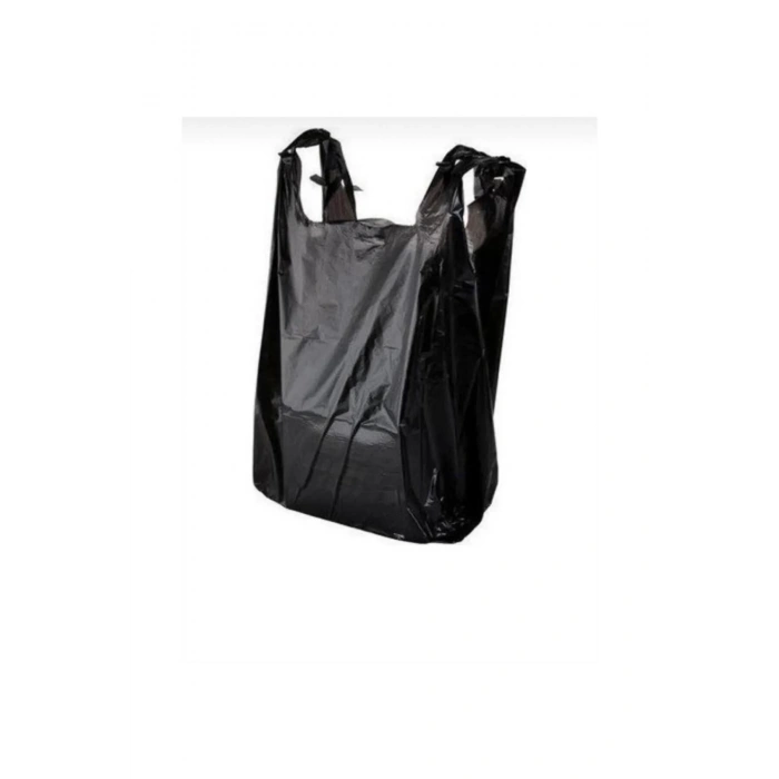 Kalın Siyah Poşet Küçük Boy 1 Kg Hışır Atlet Poşet Market Manav Poşeti Çöp Poşeti