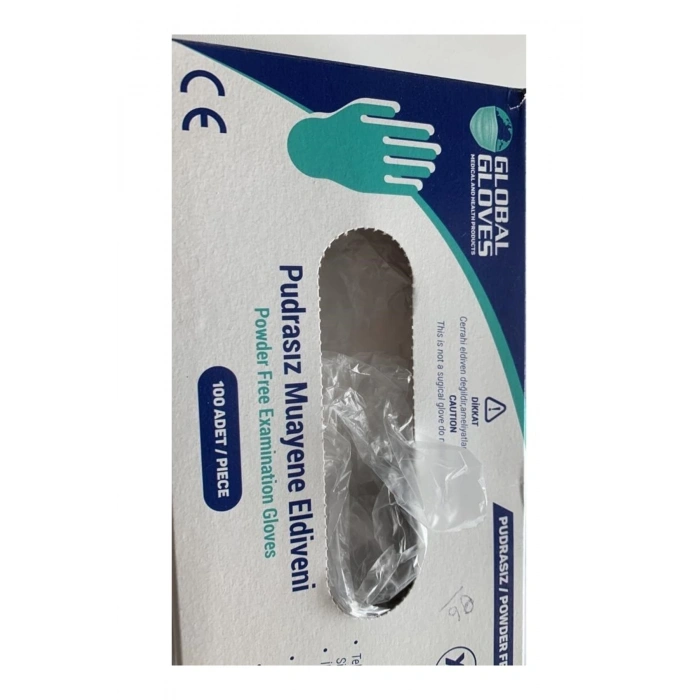 Kaliteli Tek Kullanımlık 100 gram Şeffaf Pet Eldiven (100 ADET)