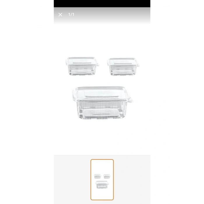 Kapaklı Sızdırmaz 1000 Gr 10 Adet