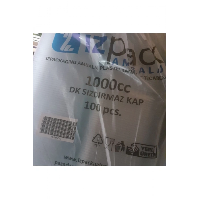 Kapaklı Sızdırmaz 1000 gr 100 Adet