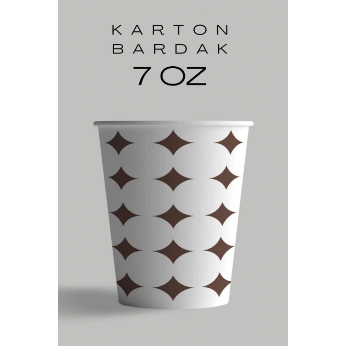Karton Bardak 7 Oz Kullan At Bardak Sızdırmaz 200 Adet 50*4