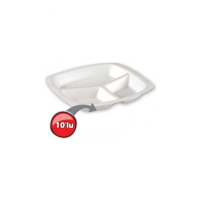 Köpük Tabak 3 Bölmeli 10 Lu 3785